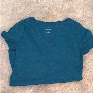 Mossimo dark blue short sleeve v neck